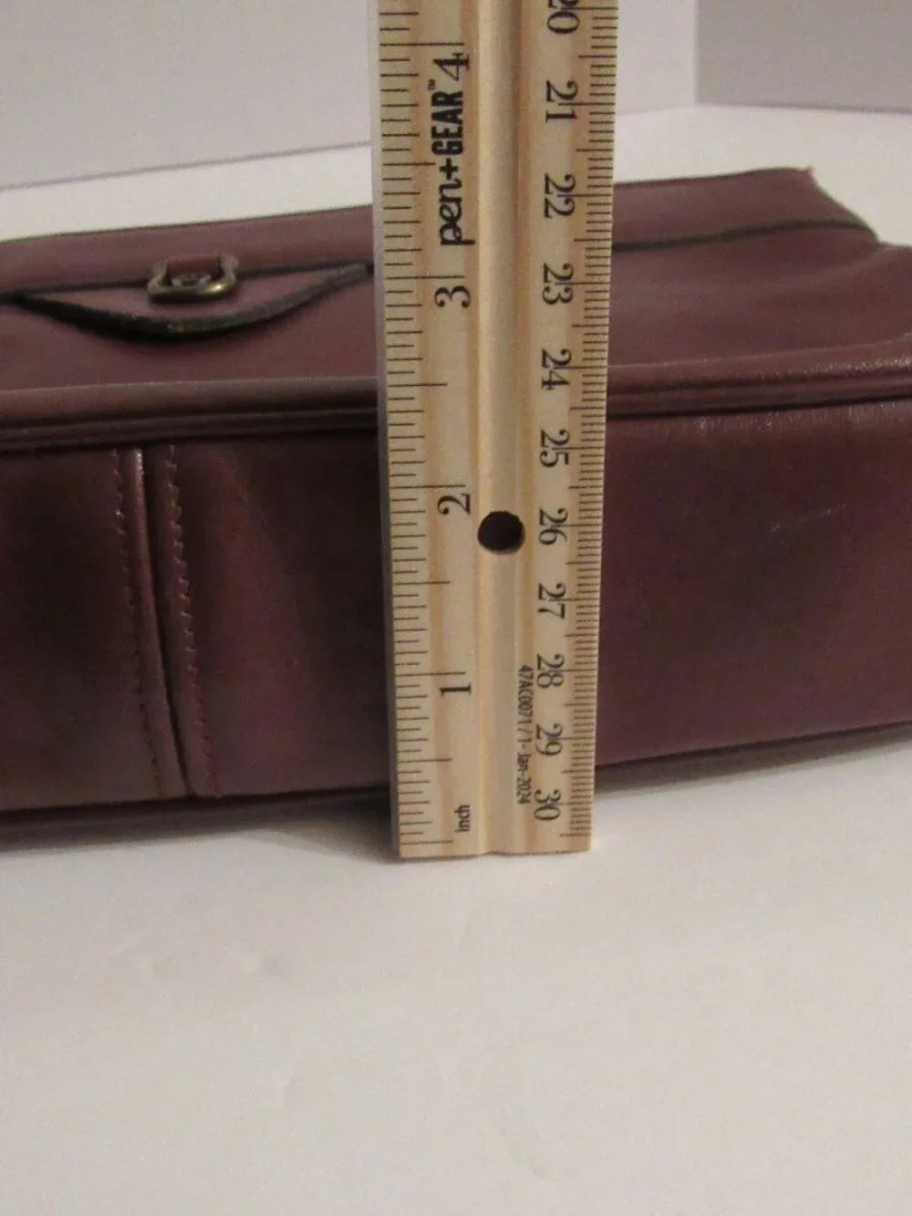 Vintage Aigner Oxblood Leather Clutch Bag Purse
